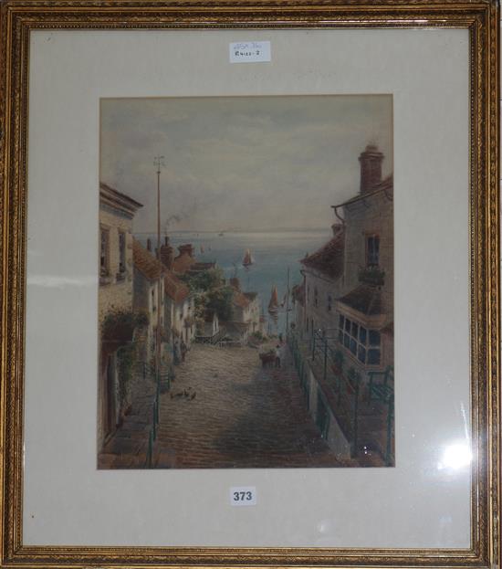 Henry Gibson Duguid (1805-1860) Scottish city scene 29 x 36cm